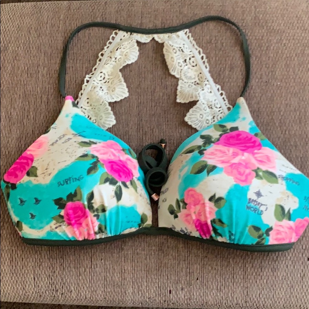 Betsey Johnson halter bikini top